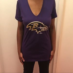 Baltimore Ravens Women’s Short Sleeve Tee NEW LG